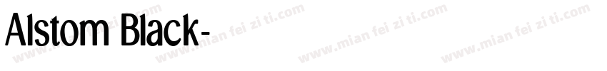 Alstom Black字体转换